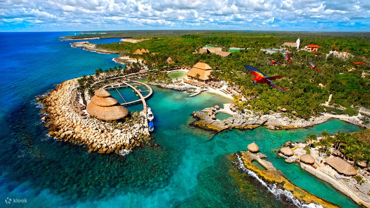 Fotografía aerea de Xcaret