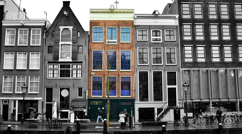 La Casa de Ana Frank - Fotografía de la casa de Ana Frank en Ámsterdam
