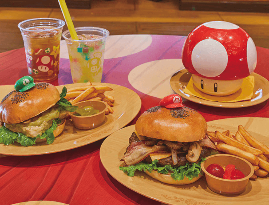Comida en Kinoppio Cafe en Universal Studios Japan