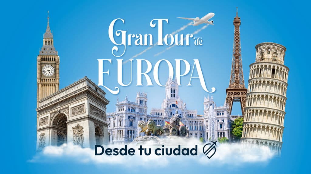 Paquete de viaje Gran Tour desde tu Ciudad - Inglaterra, Francia, Luxemburgo, Alemania, Suiza, Austria, Italia, España