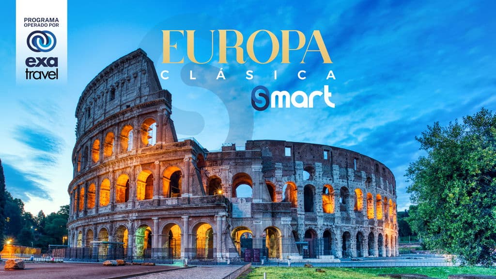 Paquete de viaje Europa Clásica Smart - España, Francia, Suiza, Italia